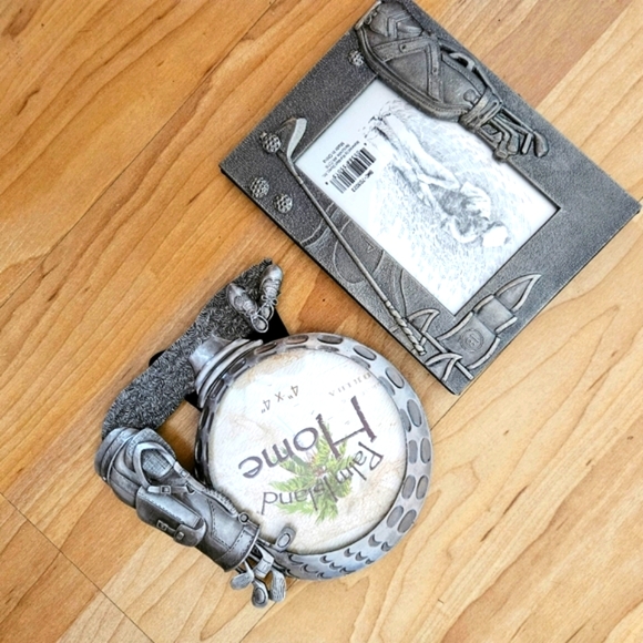 Golfer metal picture frames - Picture 1 of 9